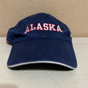 Alaska Blue Red White Tourist Vacation Strapback Hat Cap Adjustable